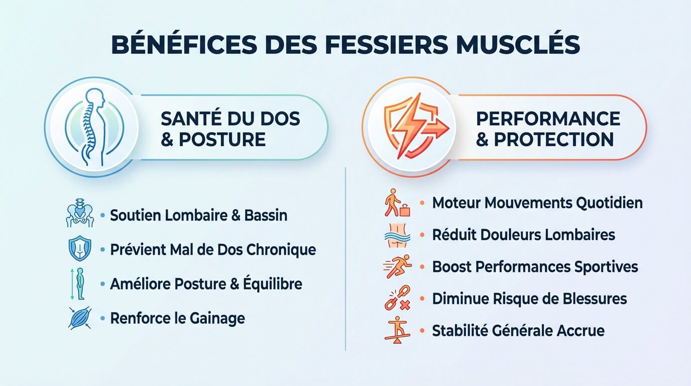 Femme pratiquant un exercice fessier pour améliorer sa posture et soulager son dos