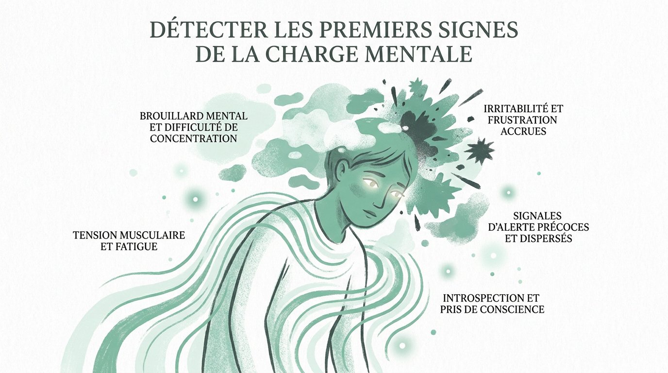 Femme fatiguée symbolisant la charge mentale et le surmenage invisible