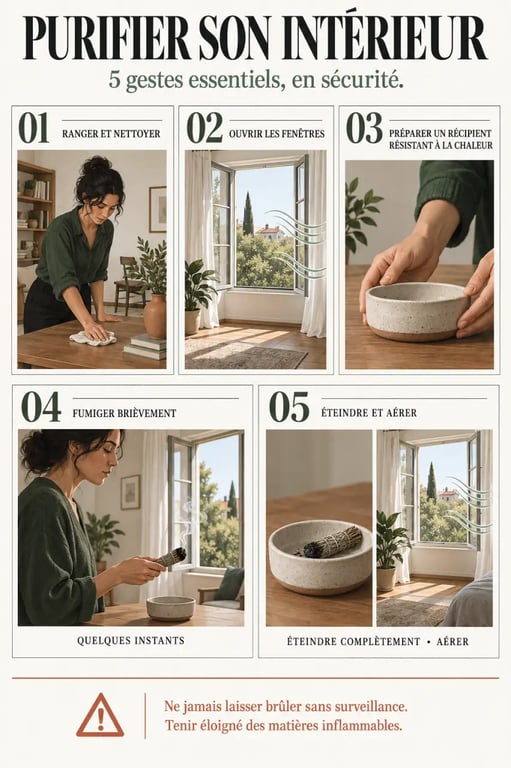 Comment purifier son intérieur : étapes d’aération et de fumigation sécurisée